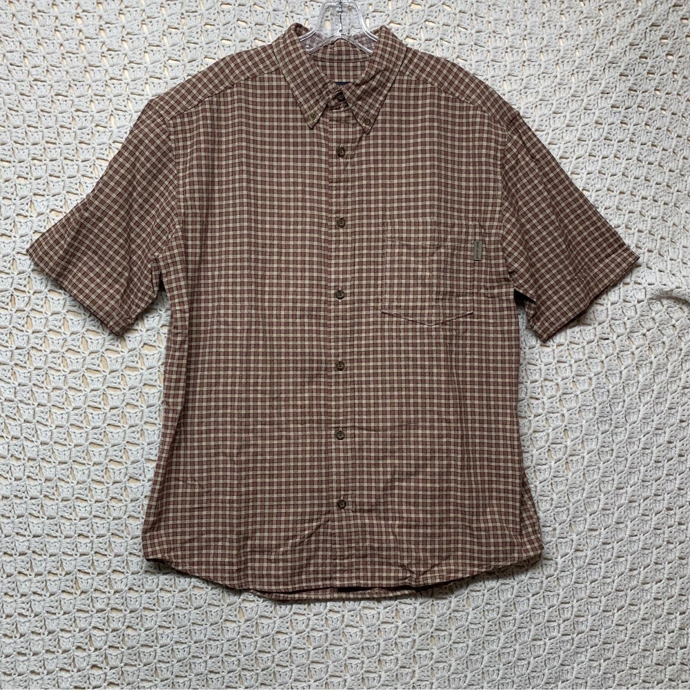 Woolrich Shirt Mens Sz M Plaid Long Sleeve Button Down The Original Outdoor